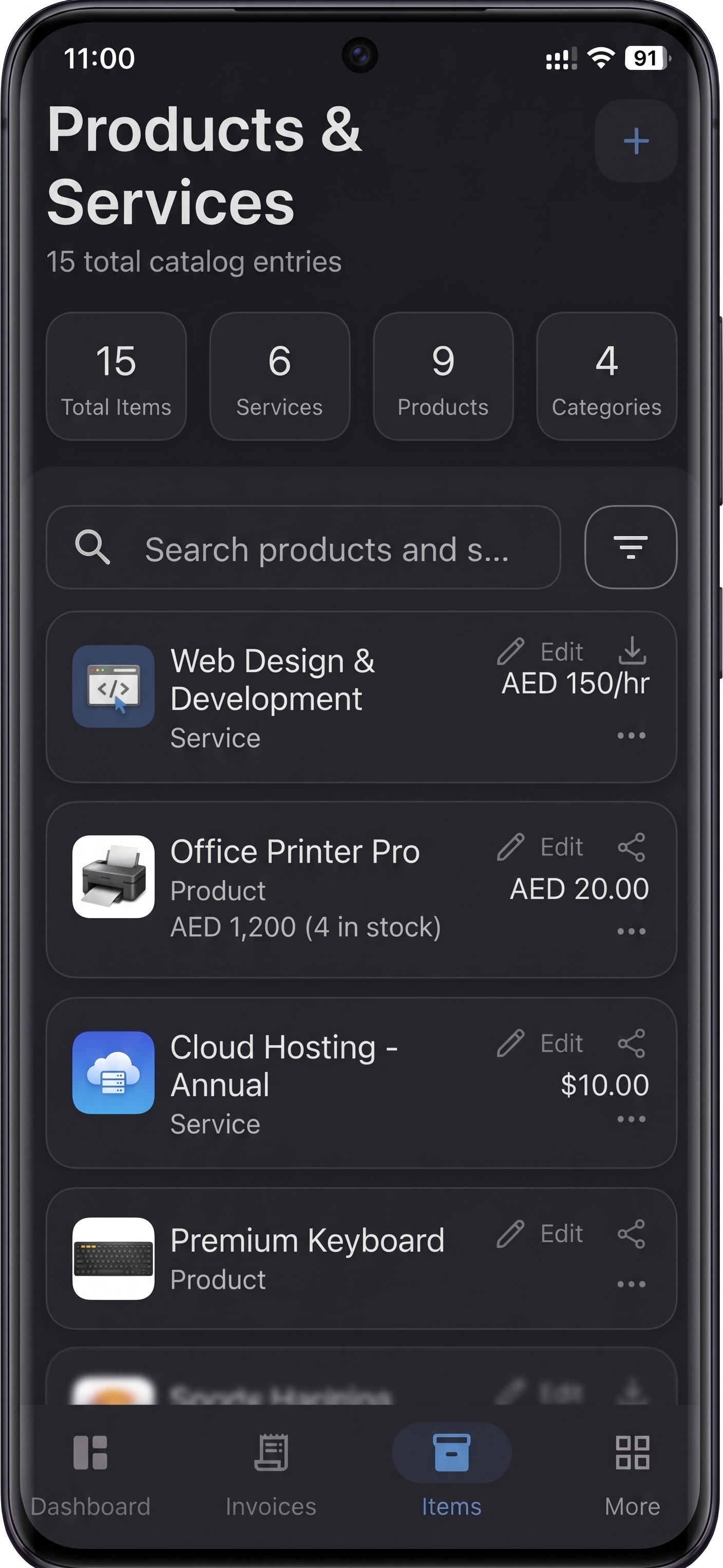 Invoice & CRM Management Mobile App — screenshot 4